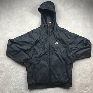 black gold nike jacket